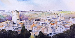 The first of many new paintings depicting my home town of Richmond, North Yorkshire